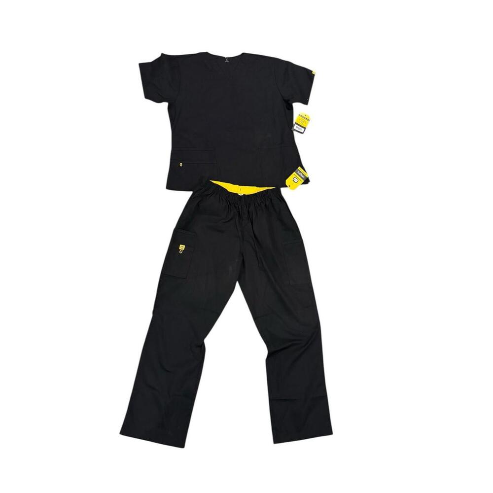 wonderwink scrub set Black XL NWT
